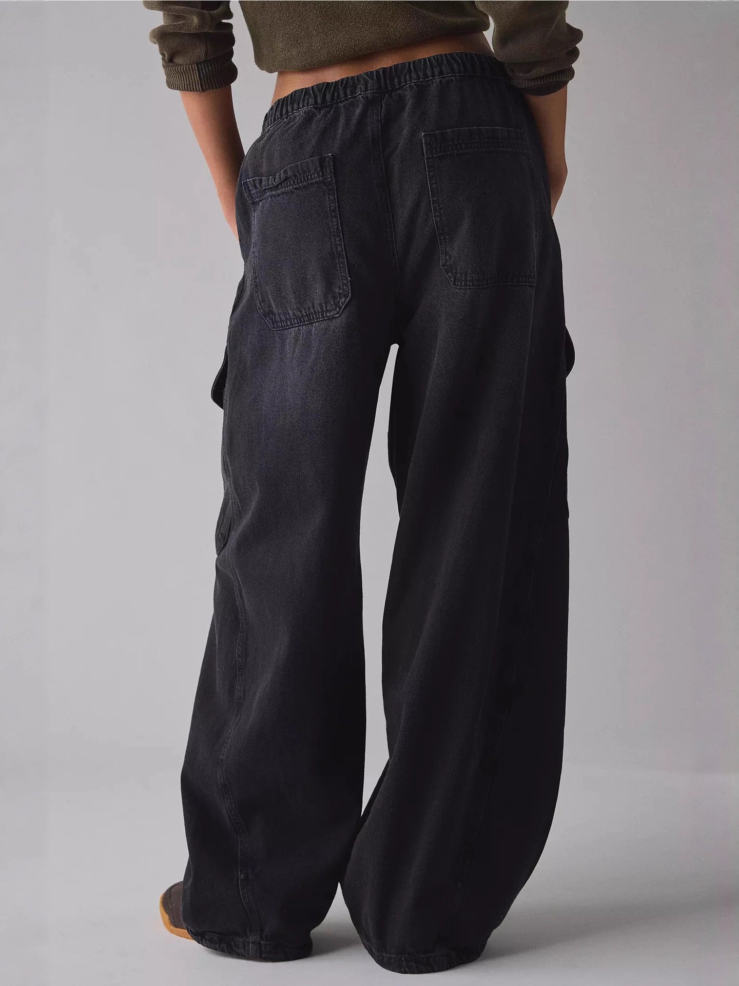 Drawstring Waist Cargo Jeans from Armoire Gemzis