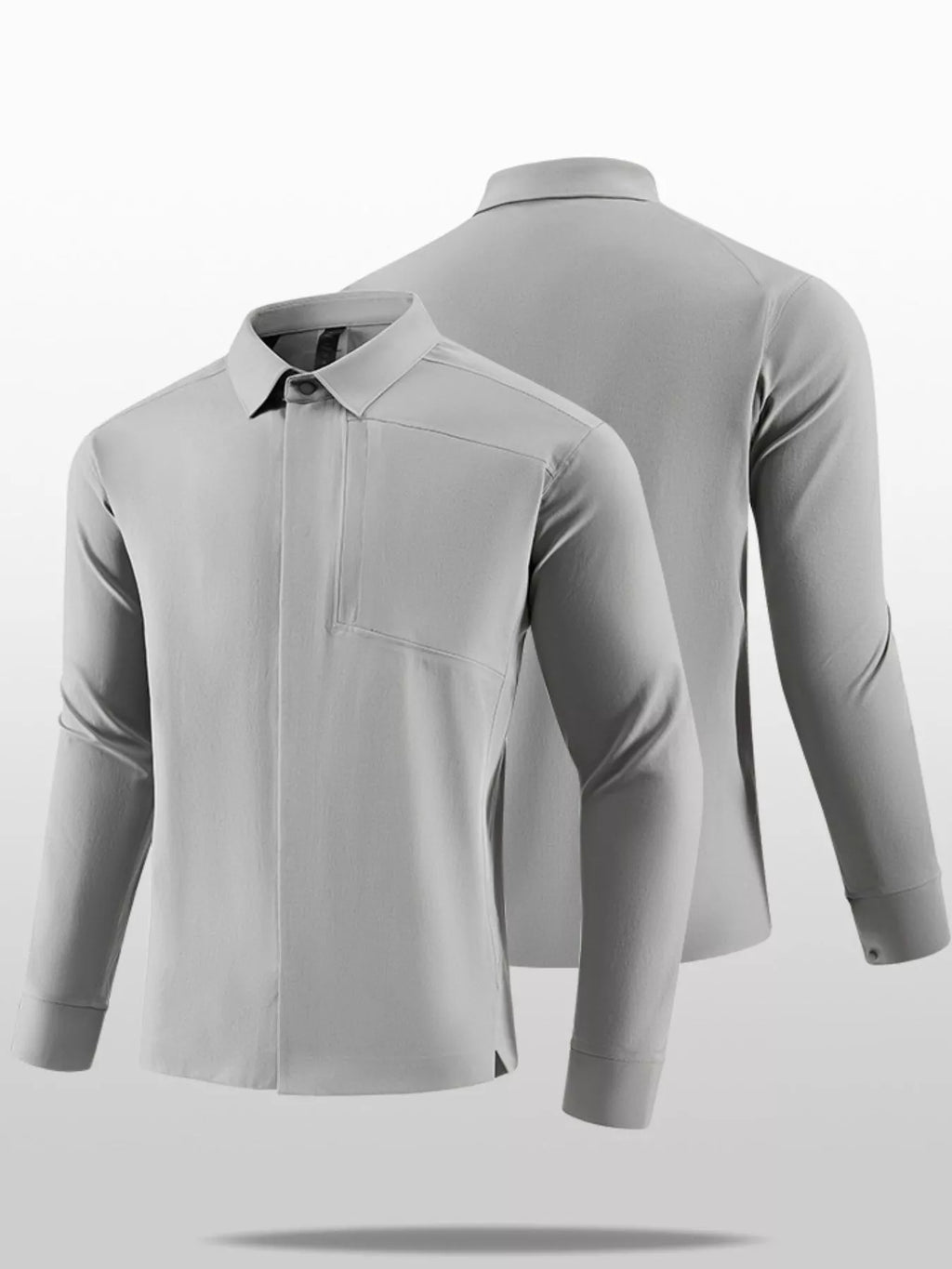 Men's Plus Size Slim Fit Long Sleeve Windbreaker Jacket from Armoire Gemzis