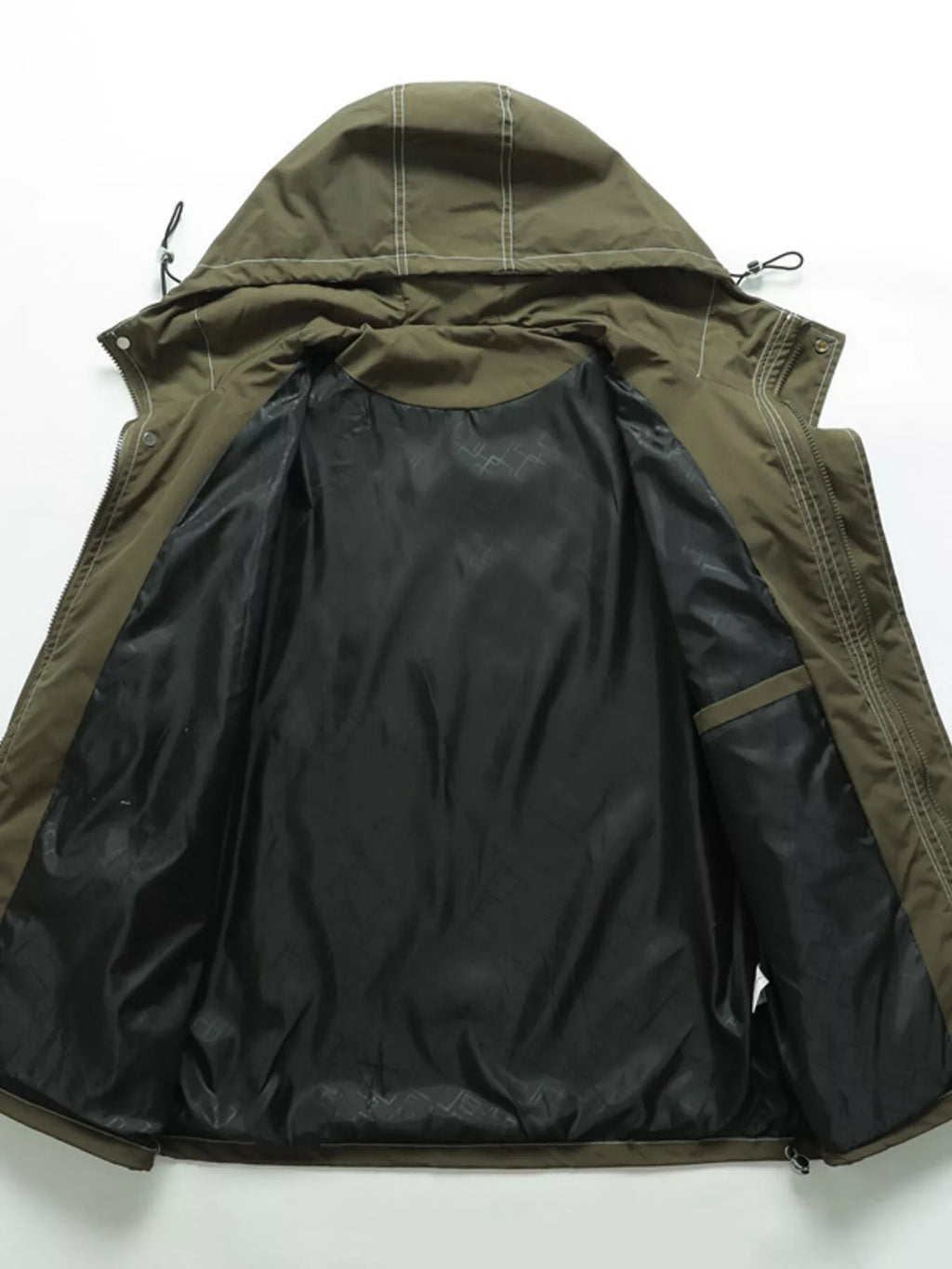Men's Plus Size Hooded Windproof Outdoor Jacket from Armoire Gemzis