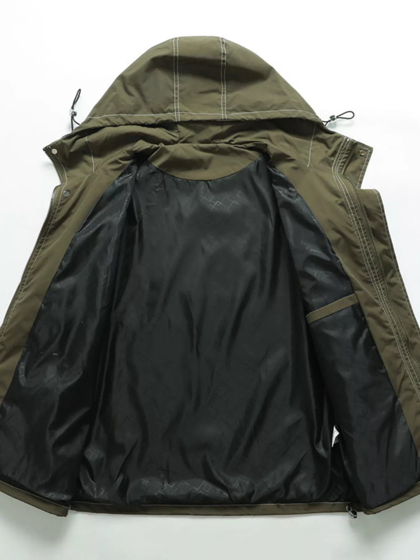 Men's Plus Size Hooded Windproof Outdoor Jacket from Armoire Gemzis