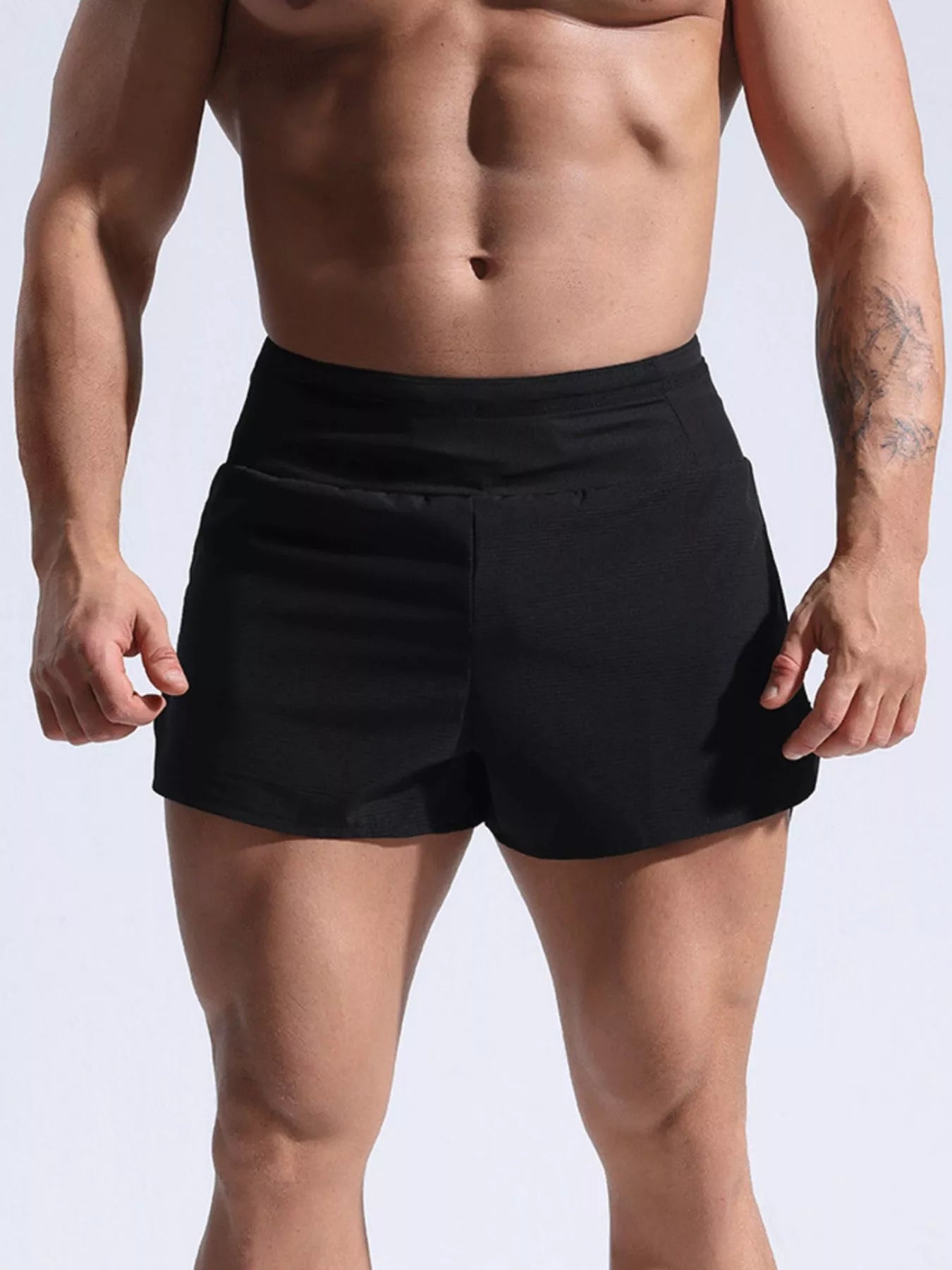 Men's Full Size Contrast Active Shorts Plus Size from Armoire Gemzis