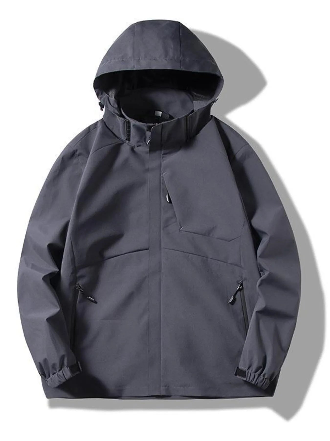 Men's Plus Size Long Sleeve Hooded Jacket from Armoire Gemzis