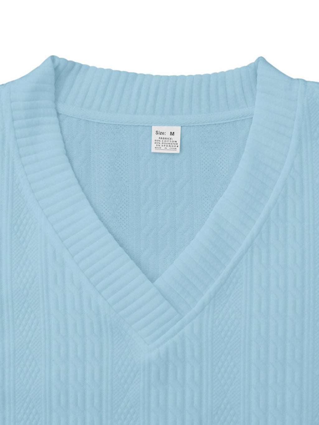Men's Full Size Casual Knit V-Neck Short Sleeve Top and Shorts Set Plus Size from Armoire Gemzis
