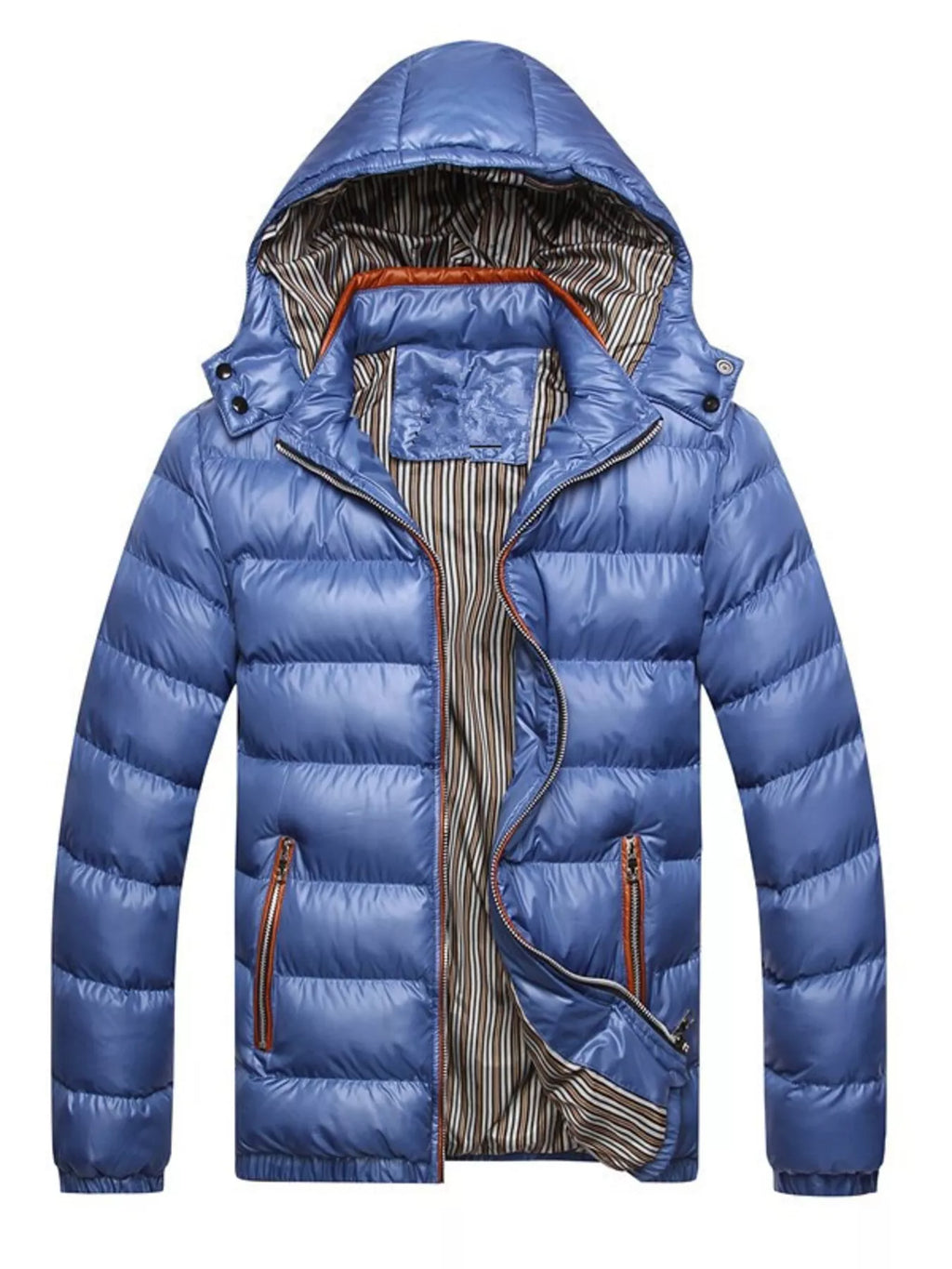 Men's Plus Size Lightweight Hooded Puffer Jacket from Armoire Gemzis