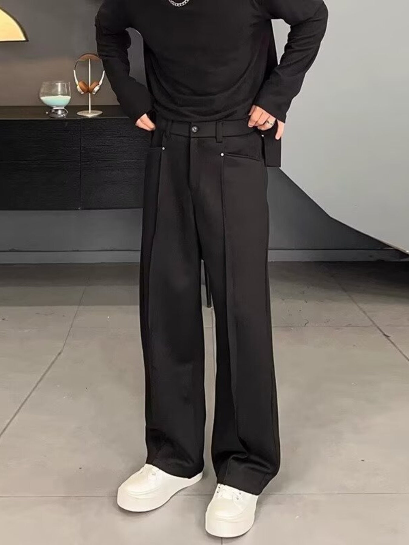 Men's Plus Size Wide Leg Pants from Armoire Gemzis