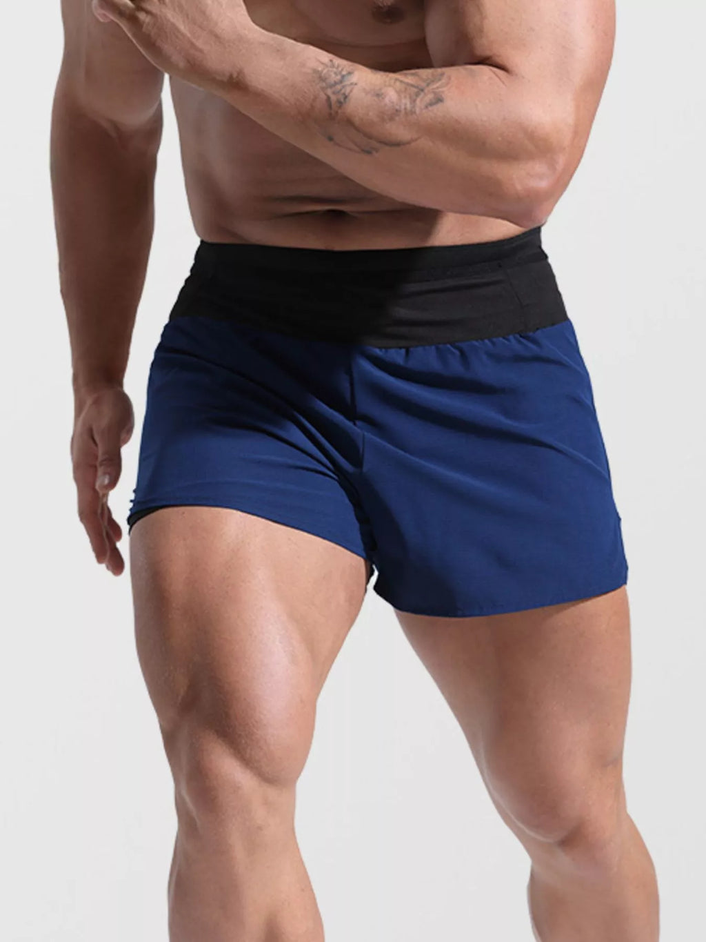Men's Full Size Contrast Active Shorts Plus Size from Armoire Gemzis
