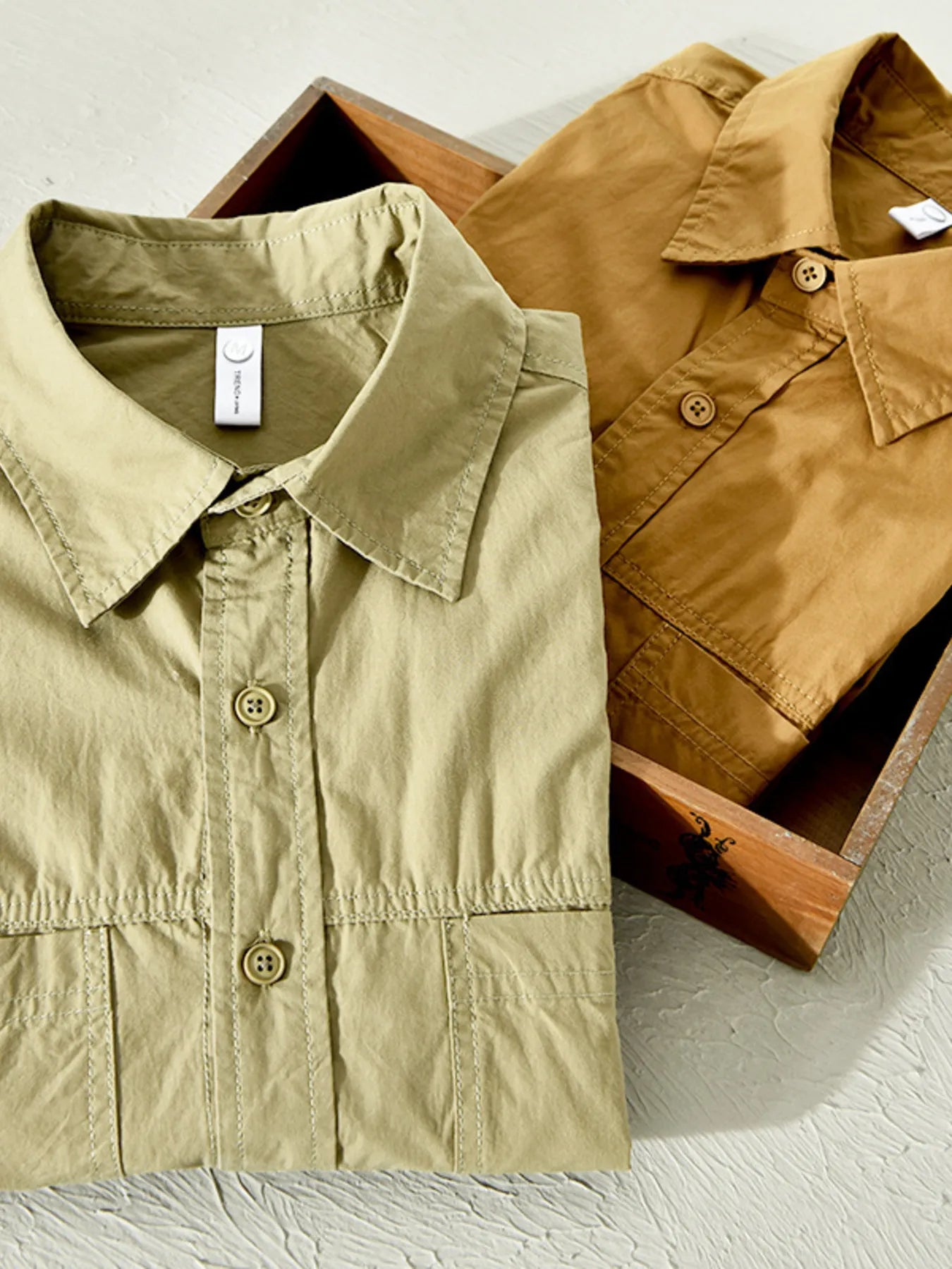Men's Plus Size Casual Short Sleeve Button-Down Shirt from Armoire Gemzis