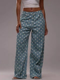 Polka Dot Wide Leg Jeans from Armoire Gemzis