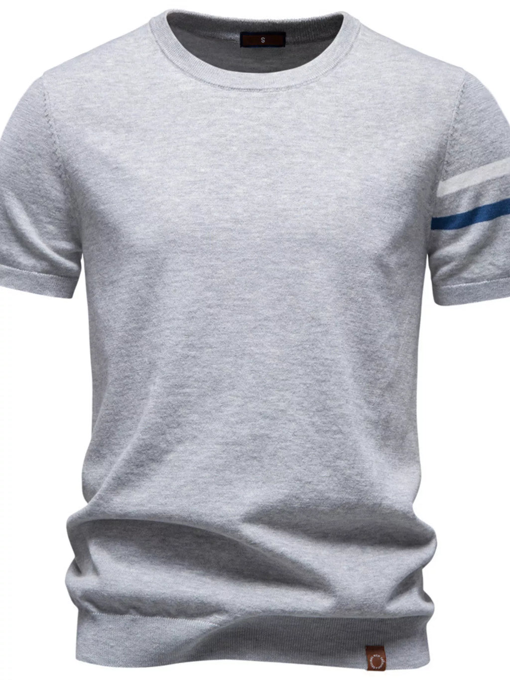 Men's Casual Striped Sleeve T-Shirt from Armoire Gemzis