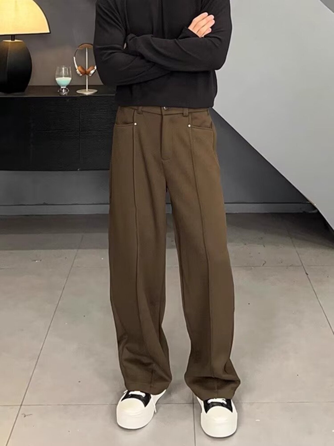 Men's Plus Size Wide Leg Pants from Armoire Gemzis