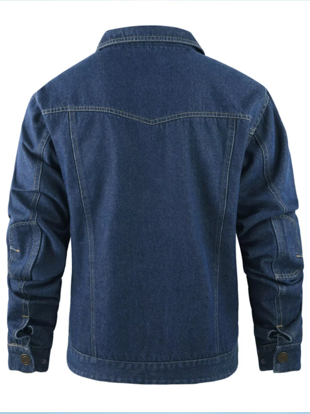 Men's Casual Snap Down Denim Jacket from Armoire Gemzis