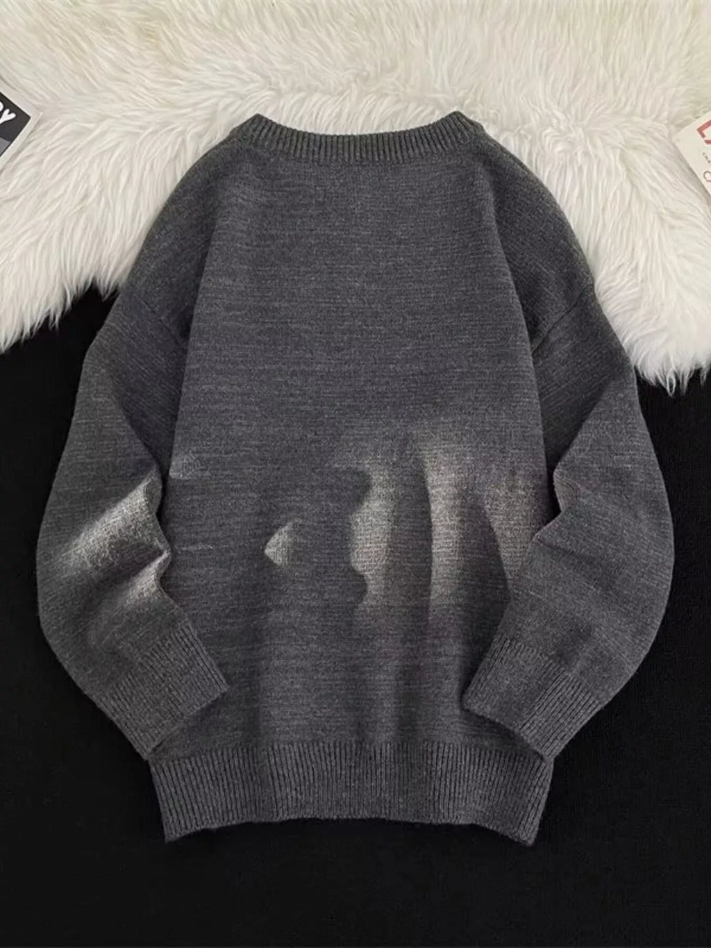 Men's Button Detail Long Sleeve Sweater from Armoire Gemzis