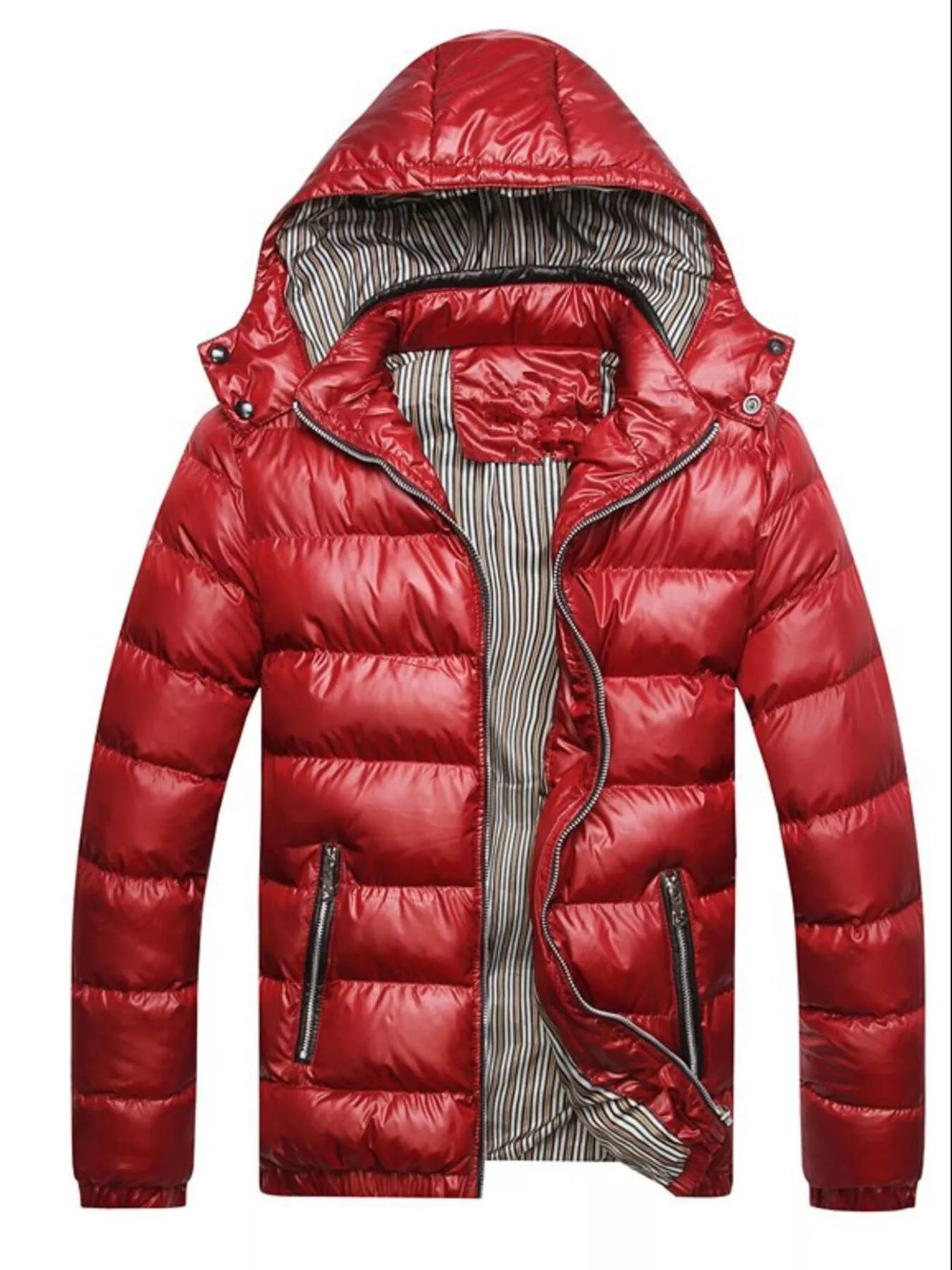 Men's Plus Size Lightweight Hooded Puffer Jacket from Armoire Gemzis