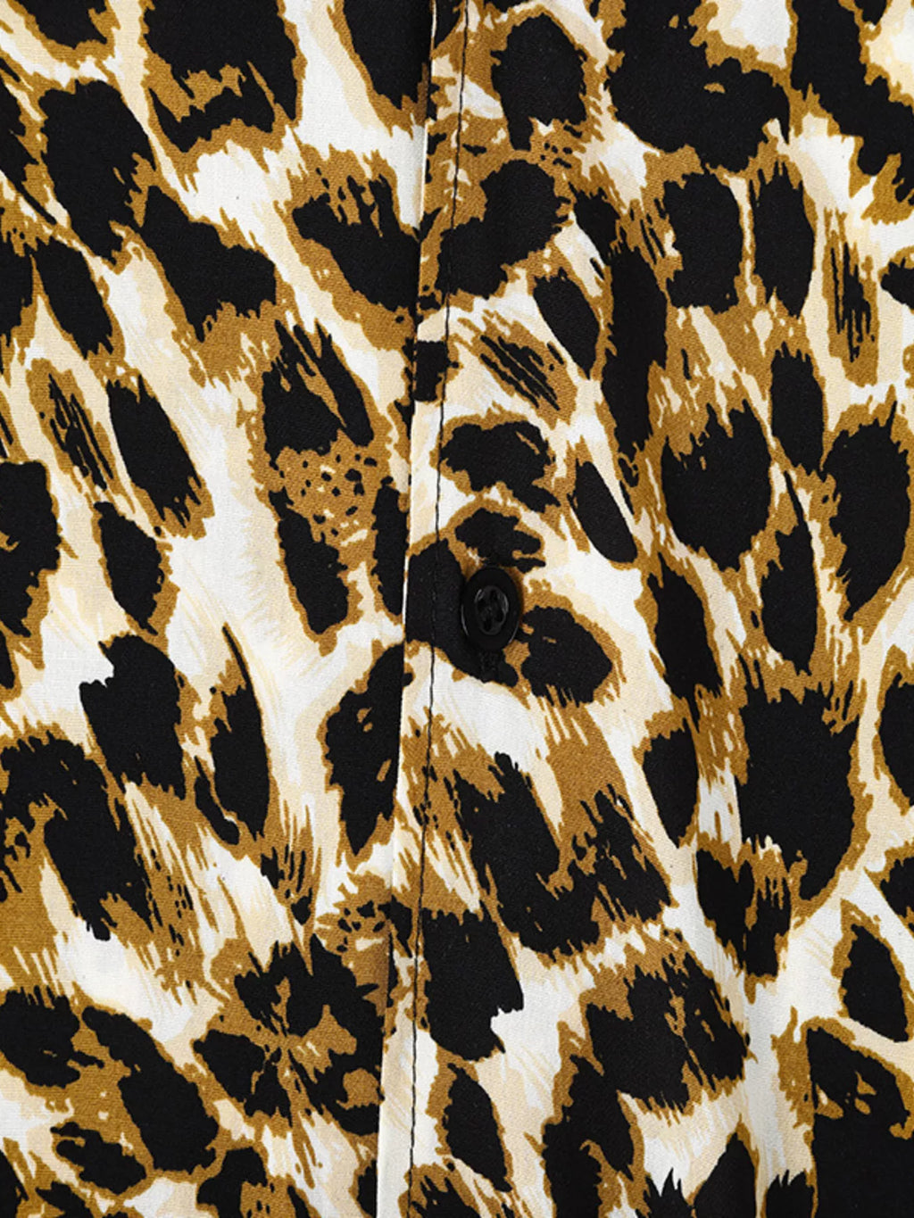 Men's Full Size Leopard Print Short Sleeve Shirt Plus Size from Armoire Gemzis
