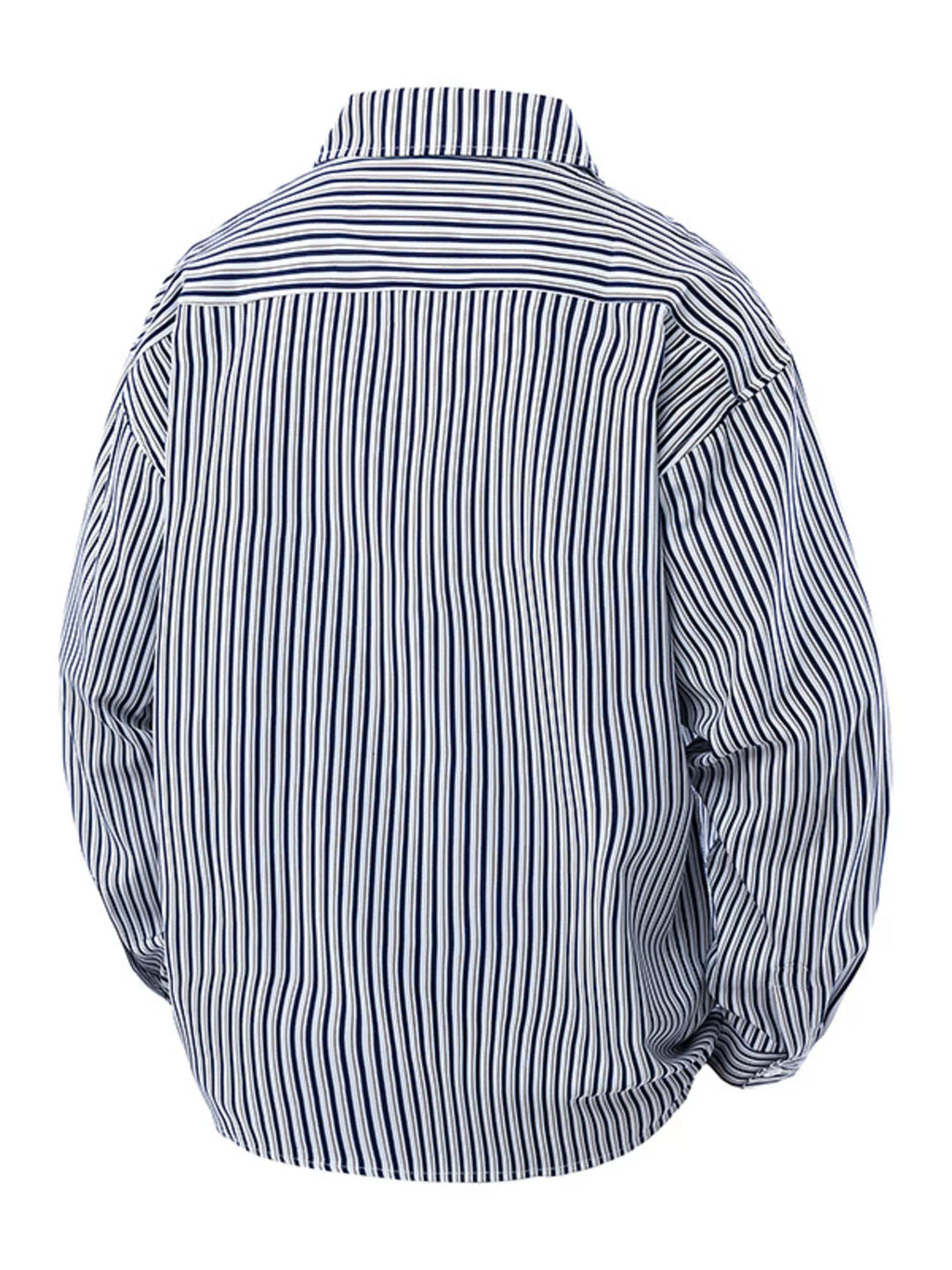 Men's Plus Size Striped Casual Long Sleeve Shirt from Armoire Gemzis