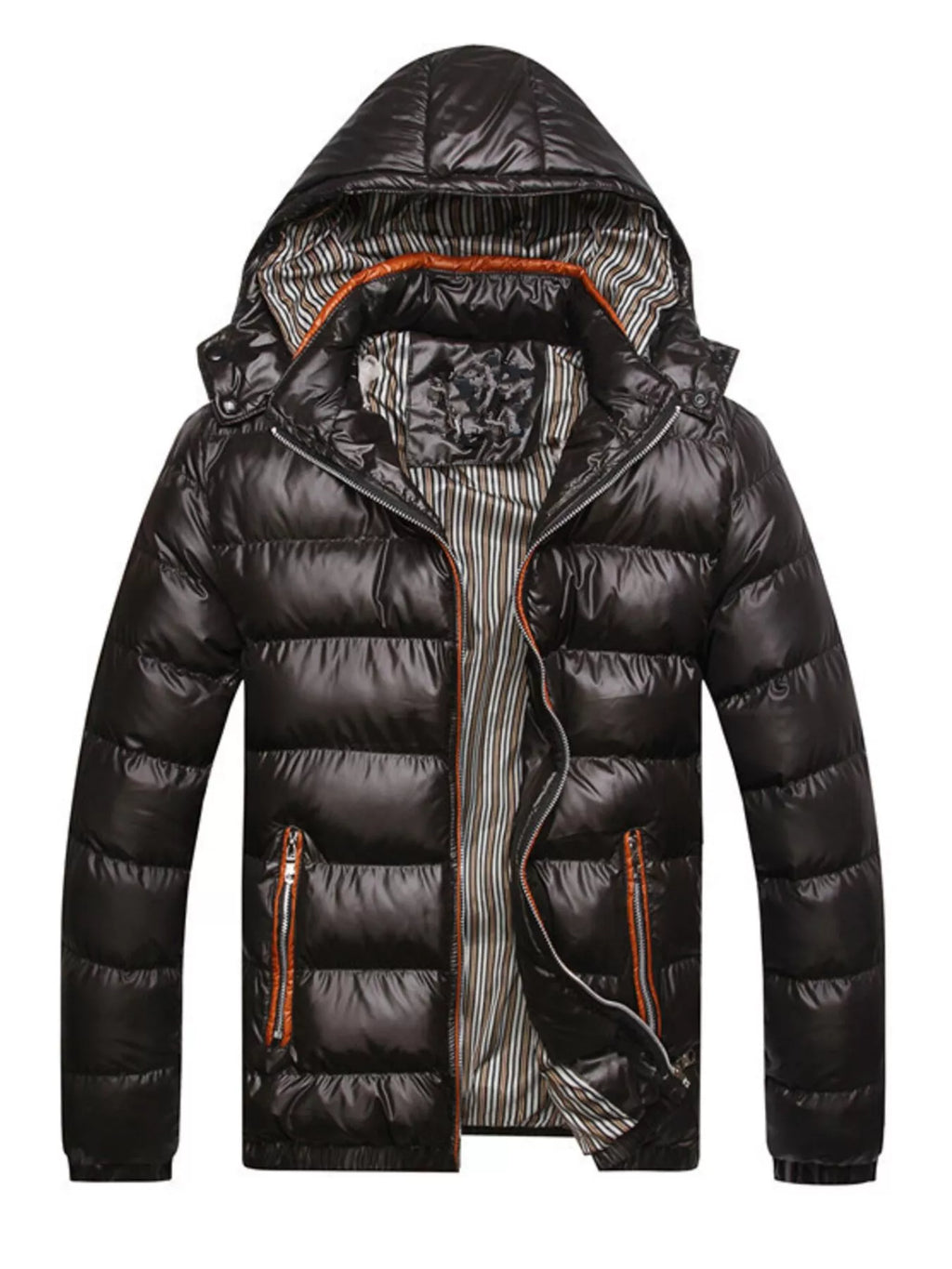 Men's Plus Size Lightweight Hooded Puffer Jacket from Armoire Gemzis