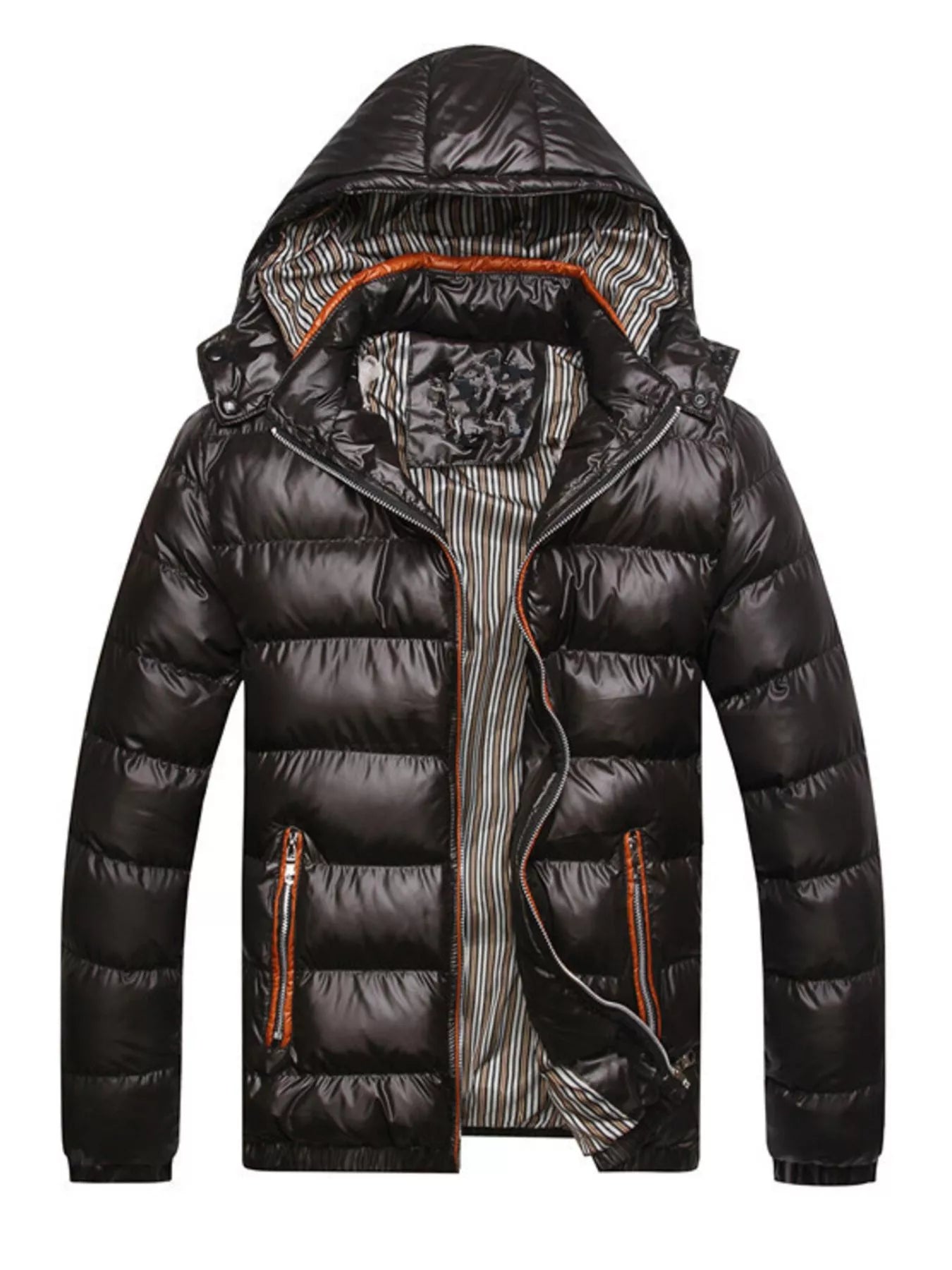 Men's Plus Size Lightweight Hooded Puffer Jacket from Armoire Gemzis