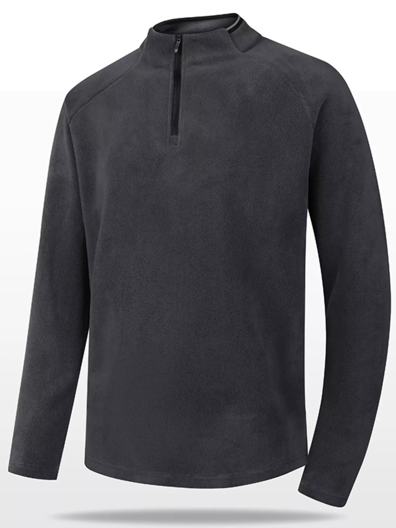 Men's Plus Size Quarter Zip Long Sleeve Top from Armoire Gemzis