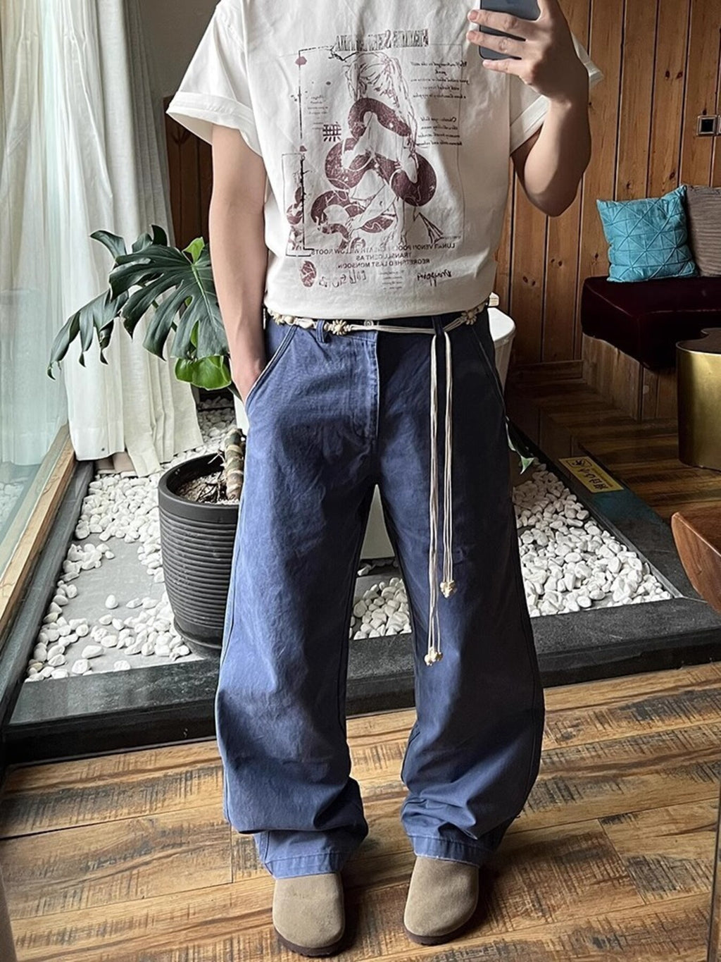 Men's Full Size Wide Leg Pants Plus Size from Armoire Gemzis