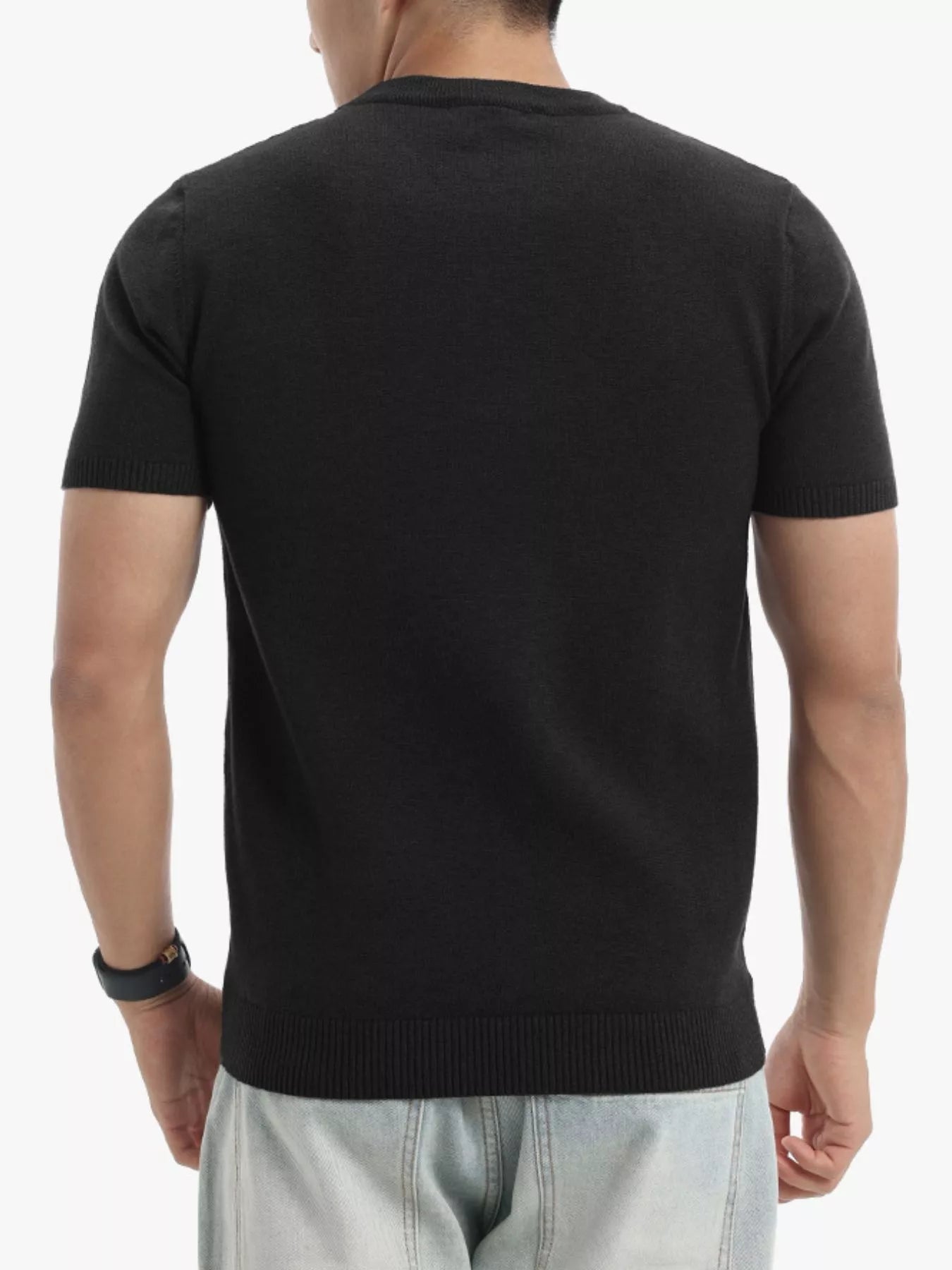 Men's Plus Size Casual Short Sleeve Knit Top from Armoire Gemzis