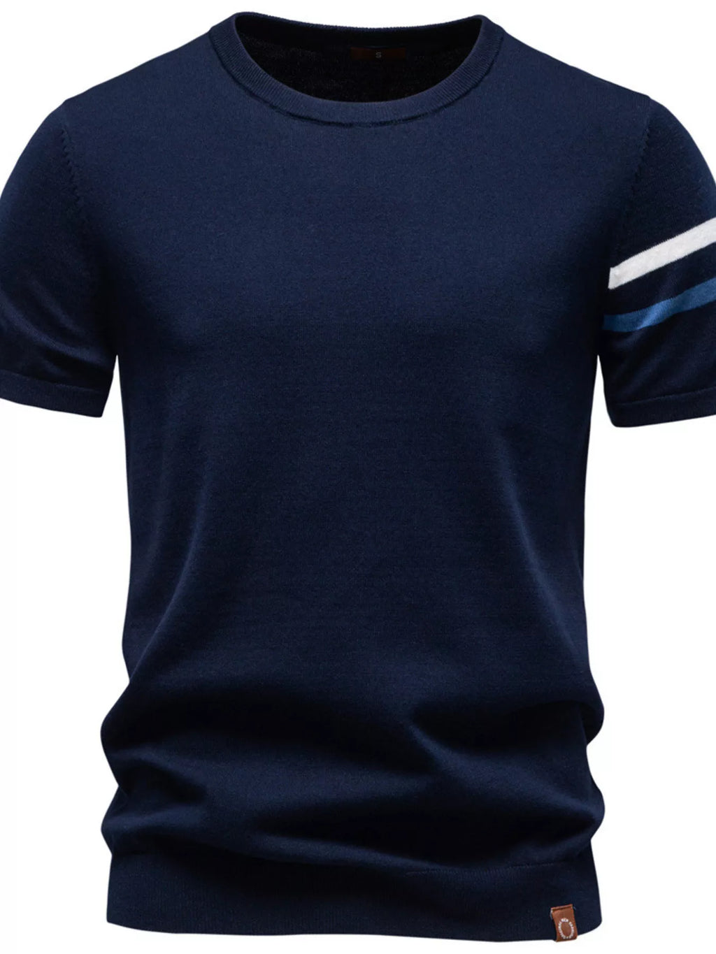 Men's Casual Striped Sleeve T-Shirt from Armoire Gemzis