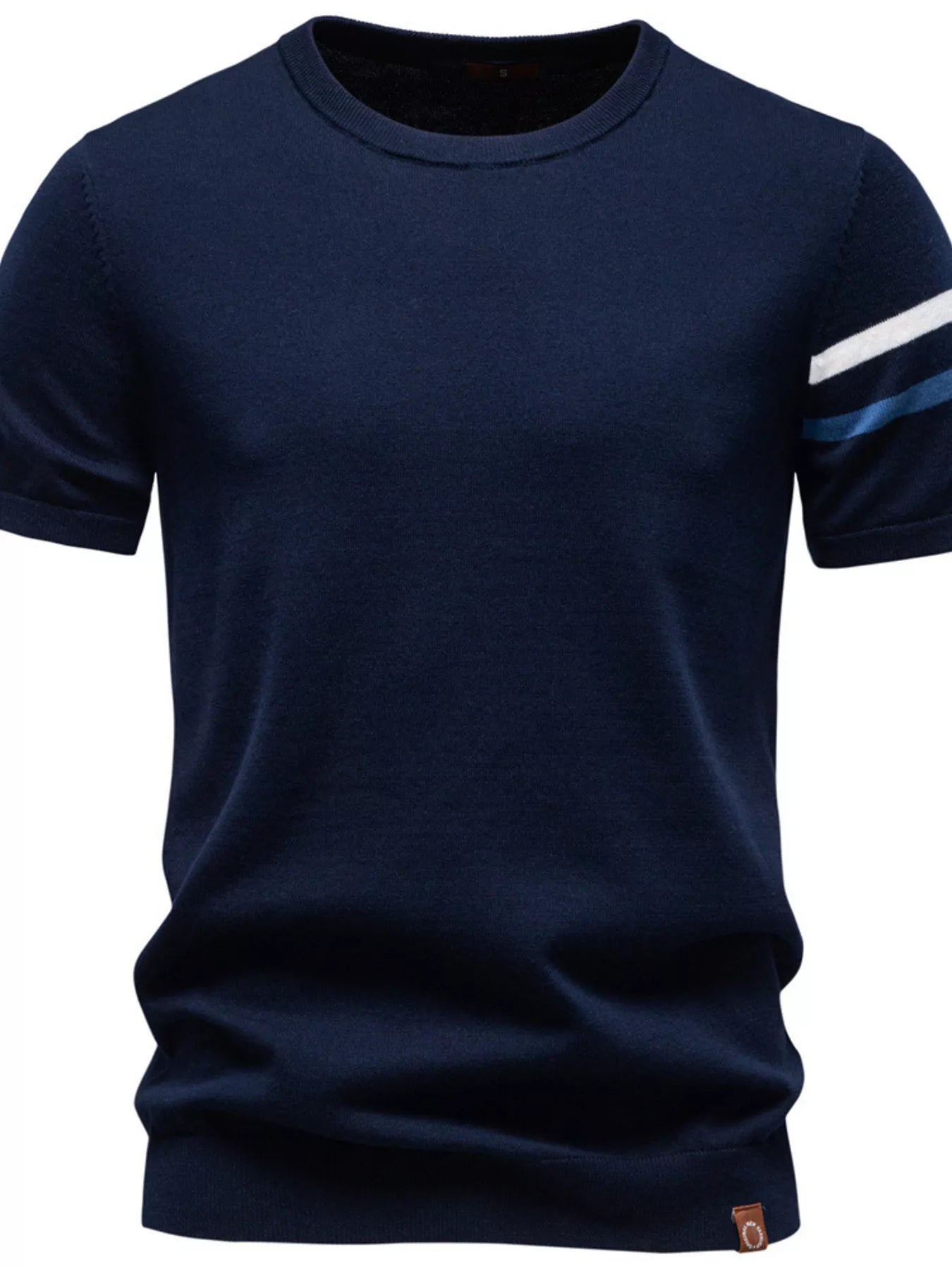 Men's Casual Striped Sleeve T-Shirt from Armoire Gemzis