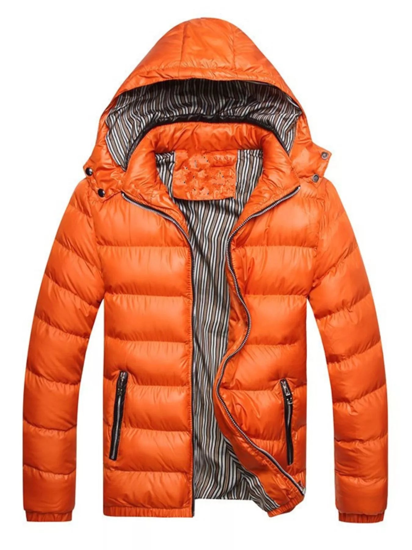 Men's Plus Size Lightweight Hooded Puffer Jacket from Armoire Gemzis