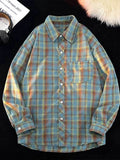 Men's Full Size Plaid Button Up Oversized Shirt Plus Size from Armoire Gemzis
