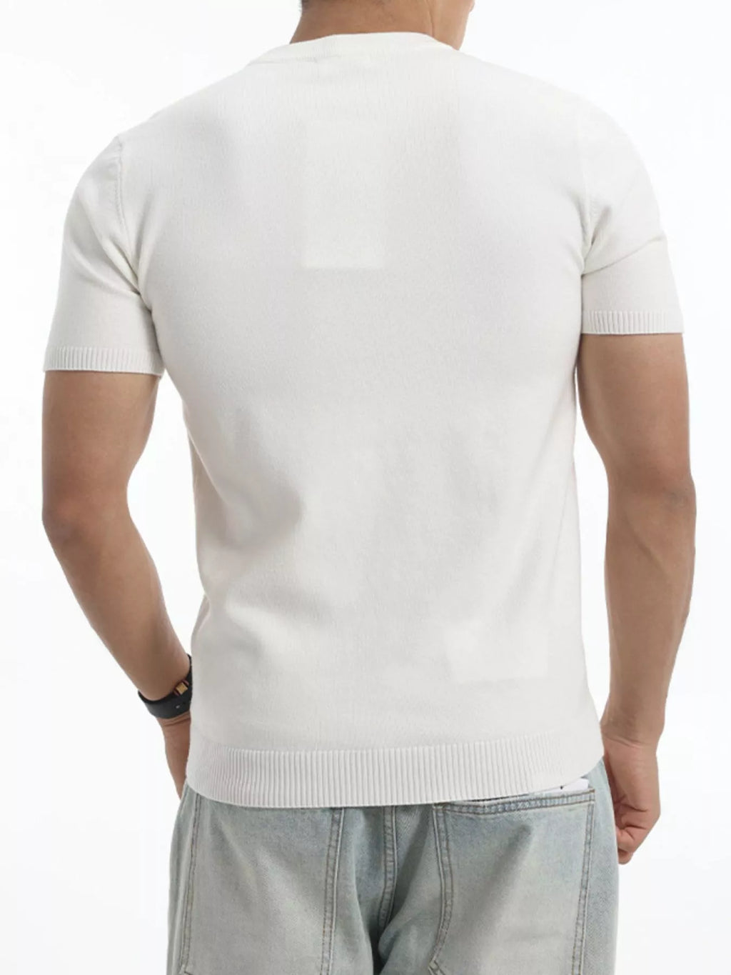 Men's Plus Size Casual Short Sleeve Knit Top from Armoire Gemzis