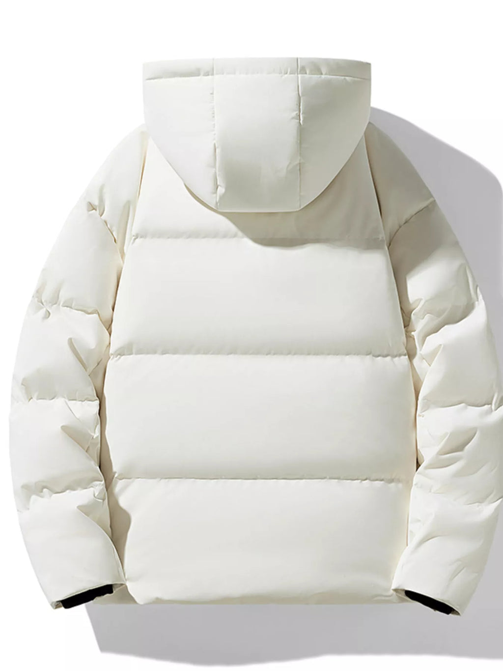 Men's Plus Size Hooded Padded Winter Puffer Jacket from Armoire Gemzis