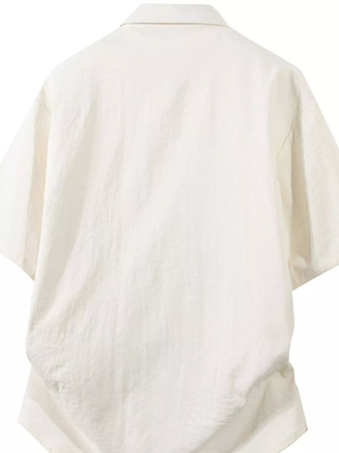 Men's Plus Size Casual Short Sleeve Button-Down Shirt from Armoire Gemzis