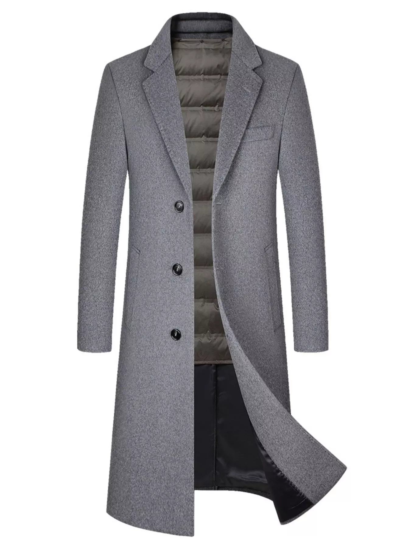 Men's Classic Button Up Overcoat from Armoire Gemzis