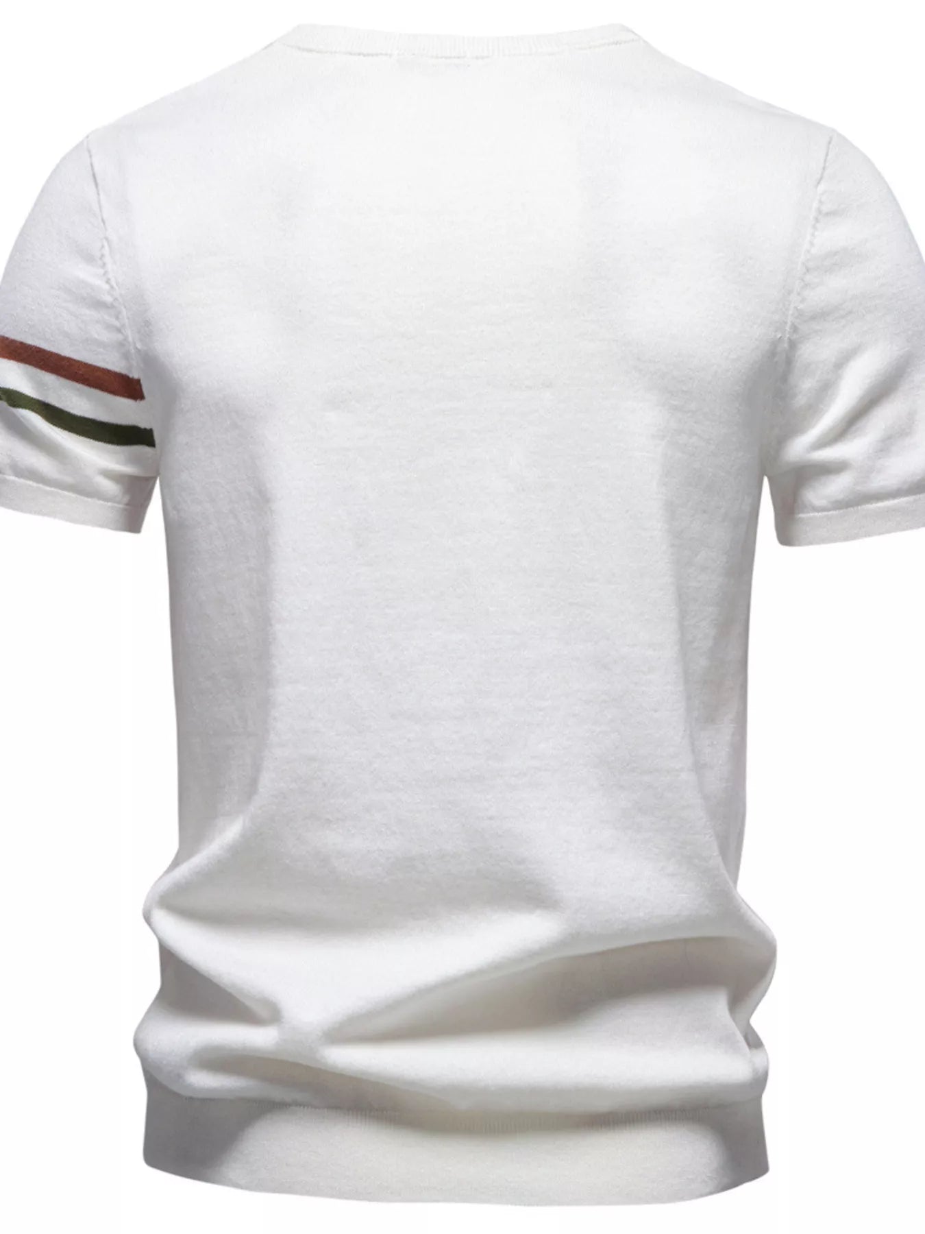 Men's Casual Striped Sleeve T-Shirt from Armoire Gemzis