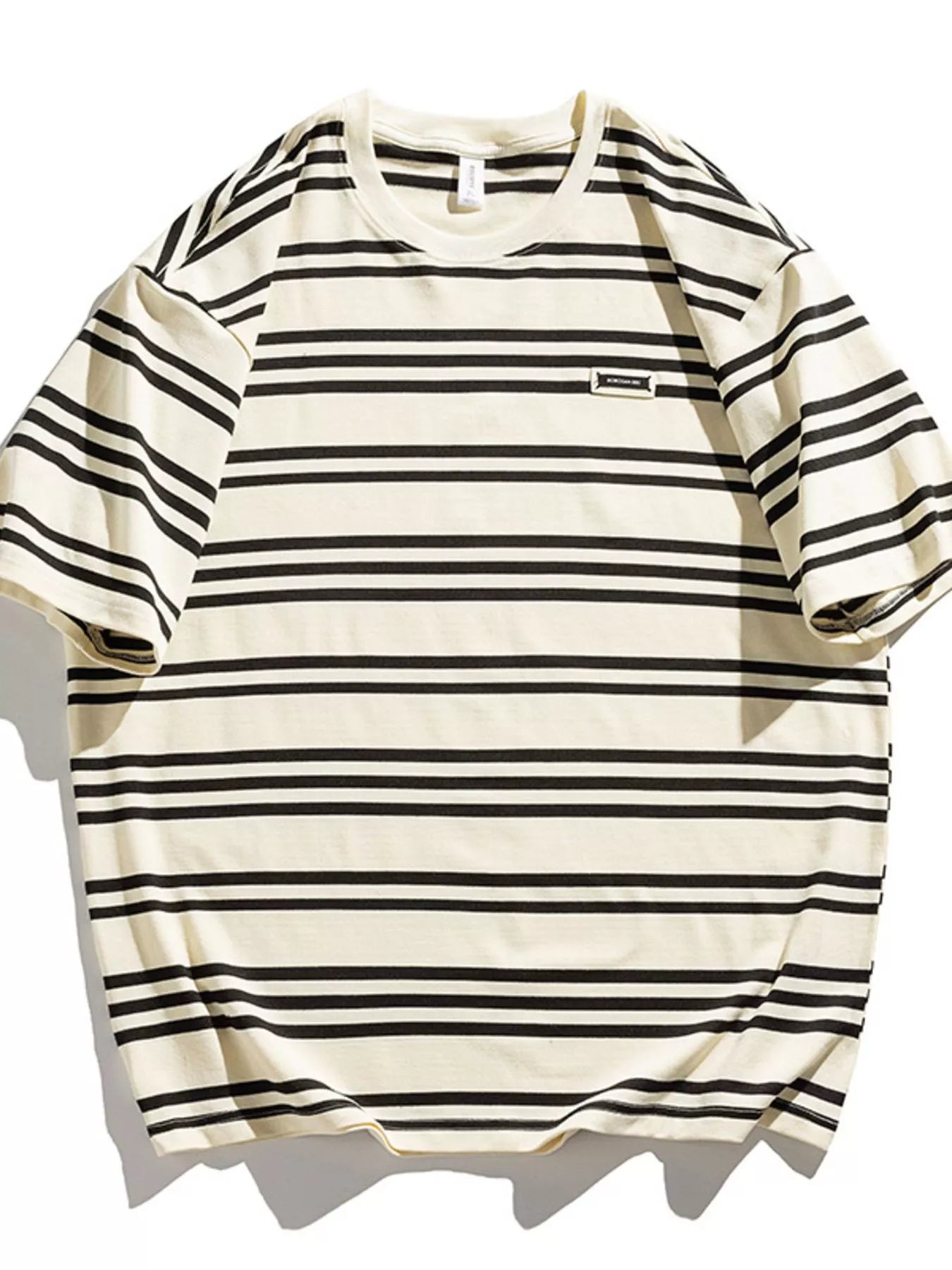 Men's Plus Size Striped Relaxed Fit T-Shirt from Armoire Gemzis