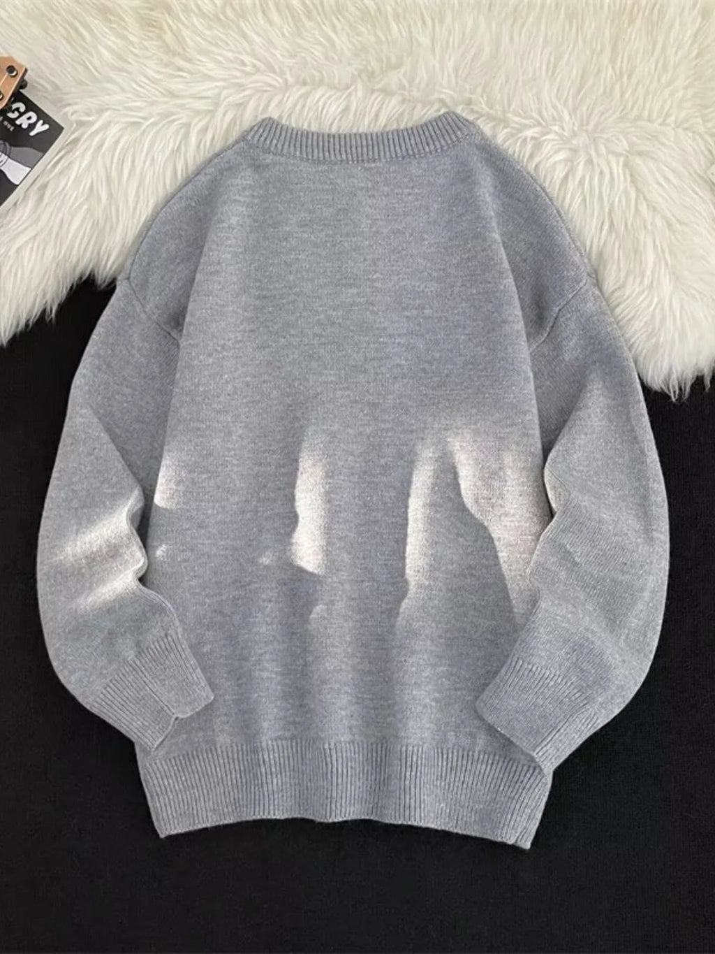 Men's Button Detail Long Sleeve Sweater from Armoire Gemzis