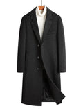Men's Classic Button Up Longline Overcoat from Armoire Gemzis