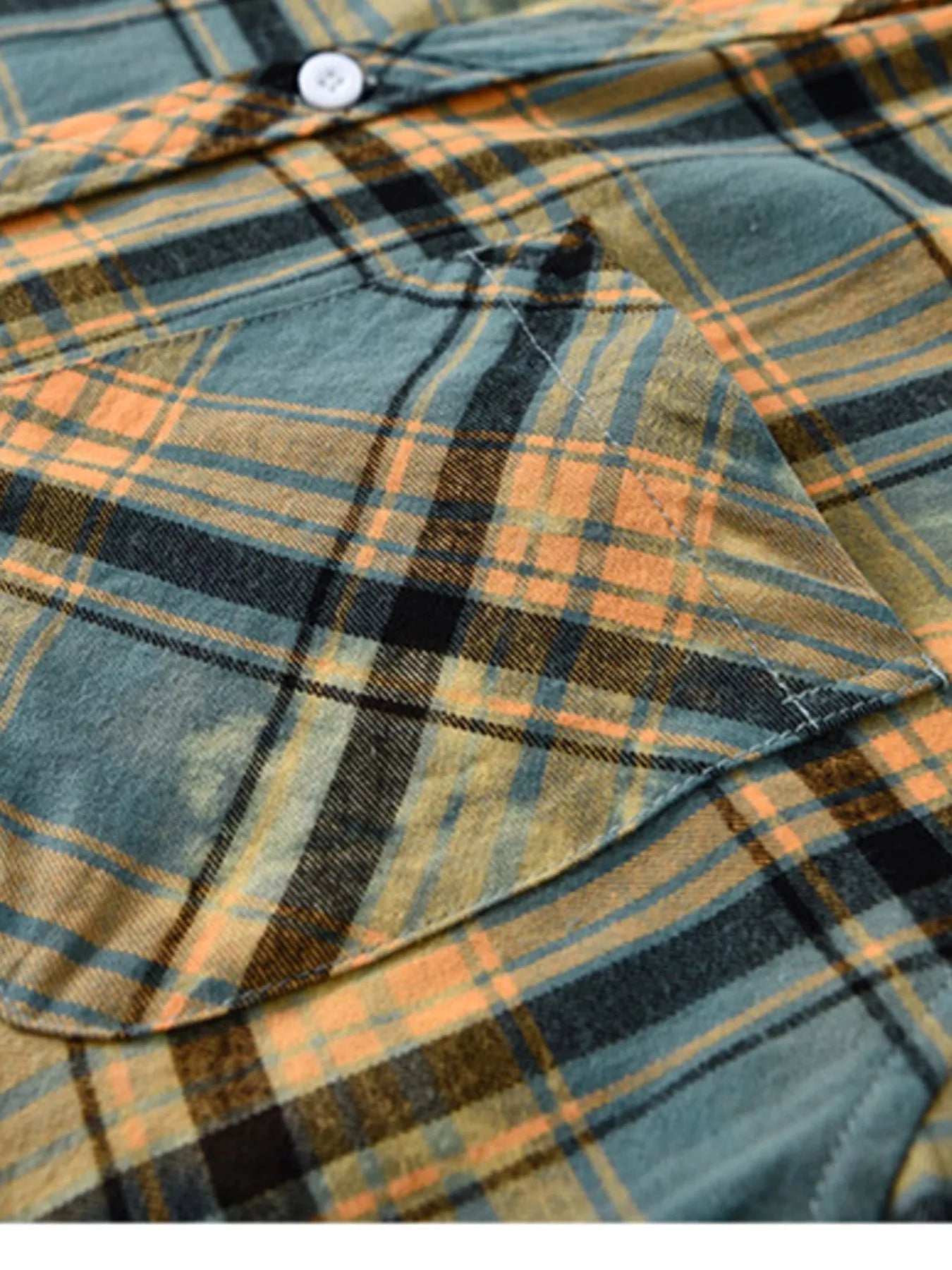 Men's Plus Size Plaid Casual Long Sleeve Shirt from Armoire Gemzis