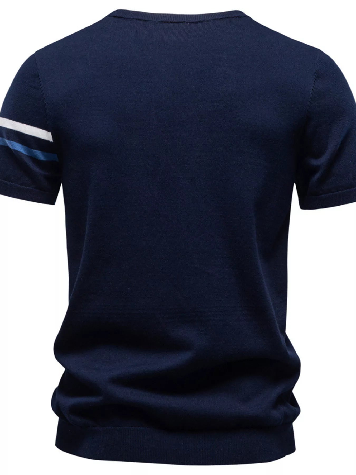 Men's Casual Striped Sleeve T-Shirt from Armoire Gemzis