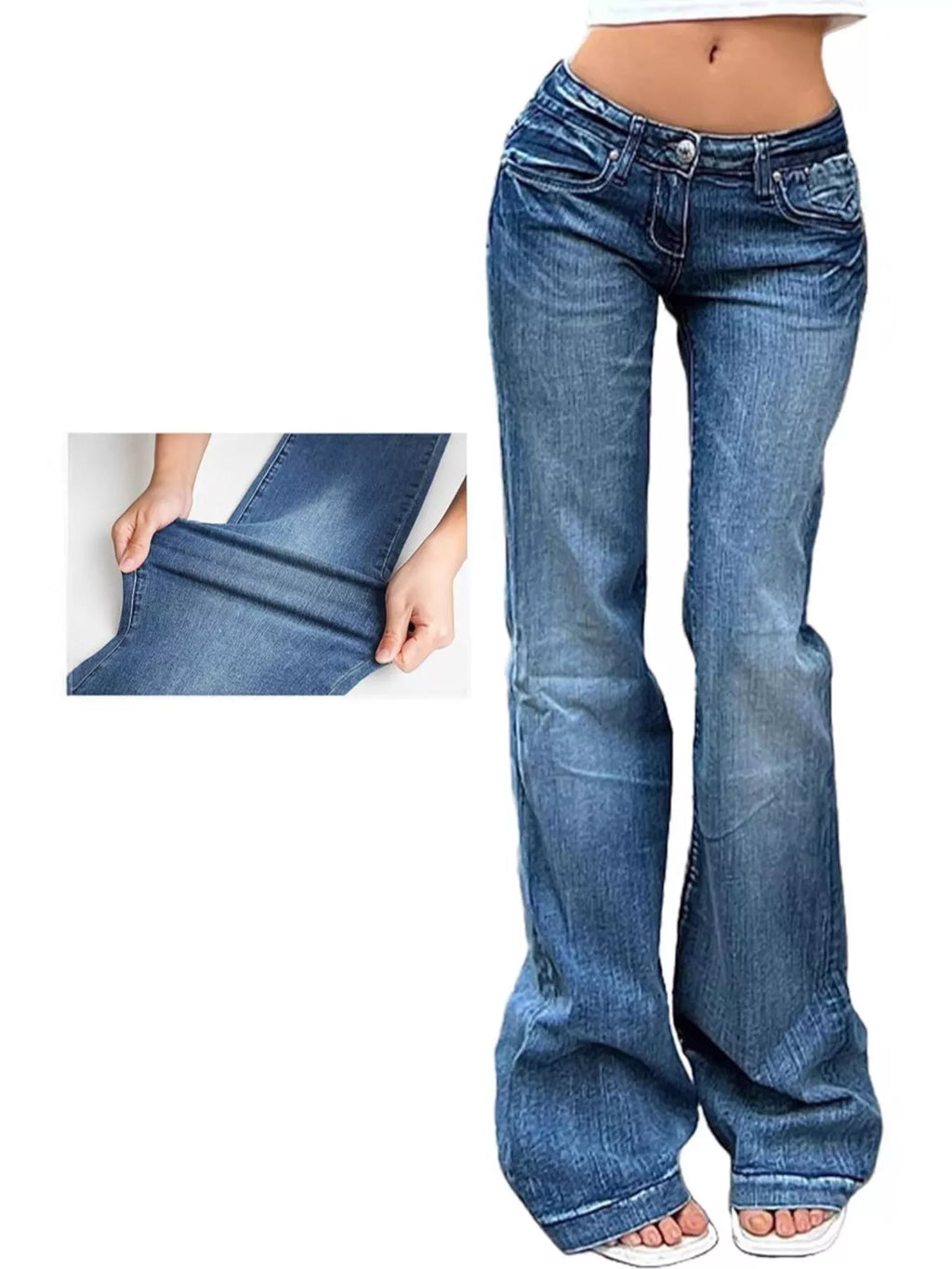 Low Rise Flare Jeans from Armoire Gemzis