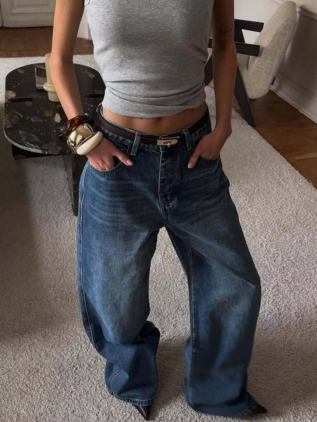 Wide Leg Relaxed Fit Jeans from Armoire Gemzis
