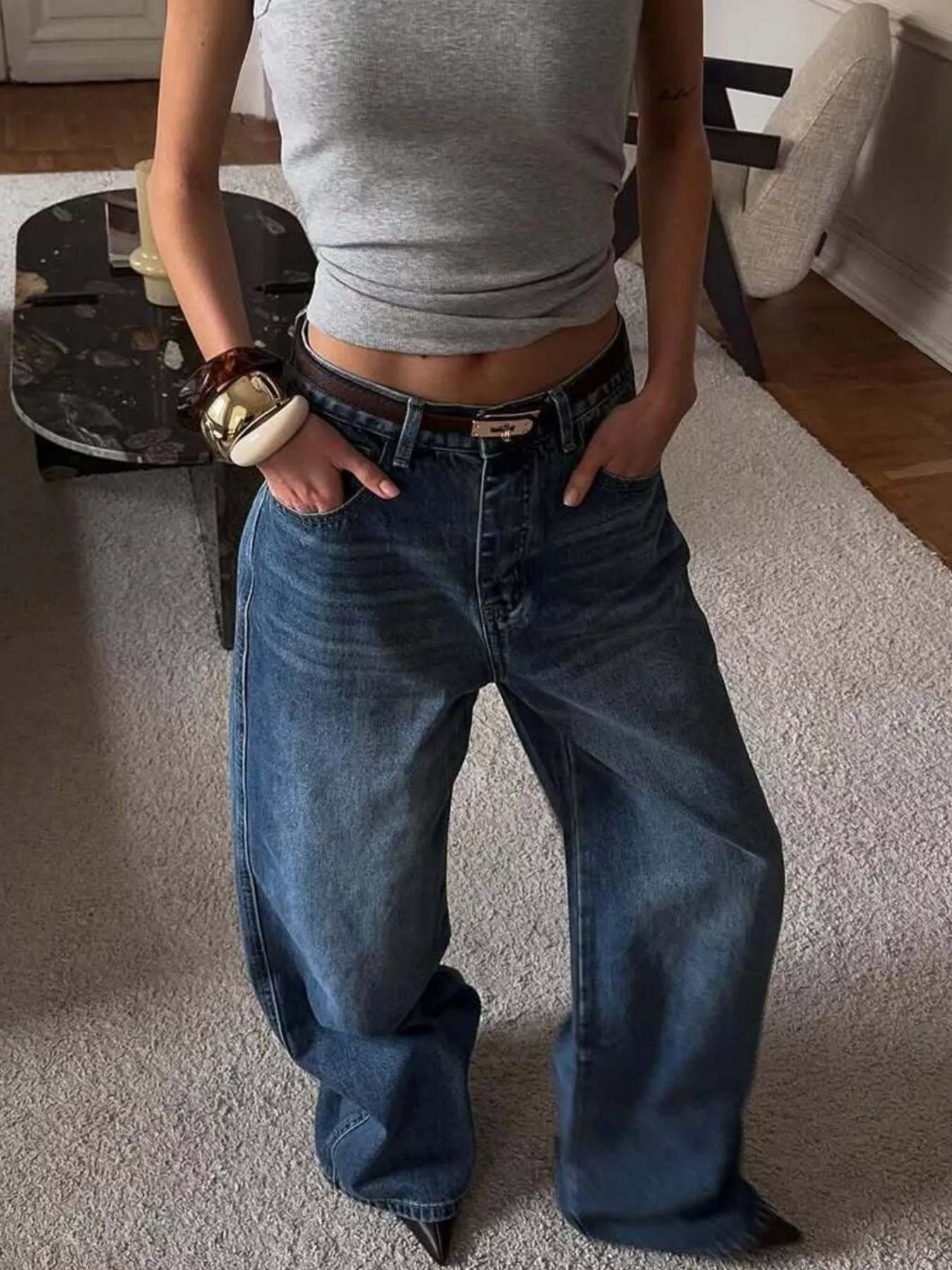 Wide Leg Relaxed Fit Jeans from Armoire Gemzis