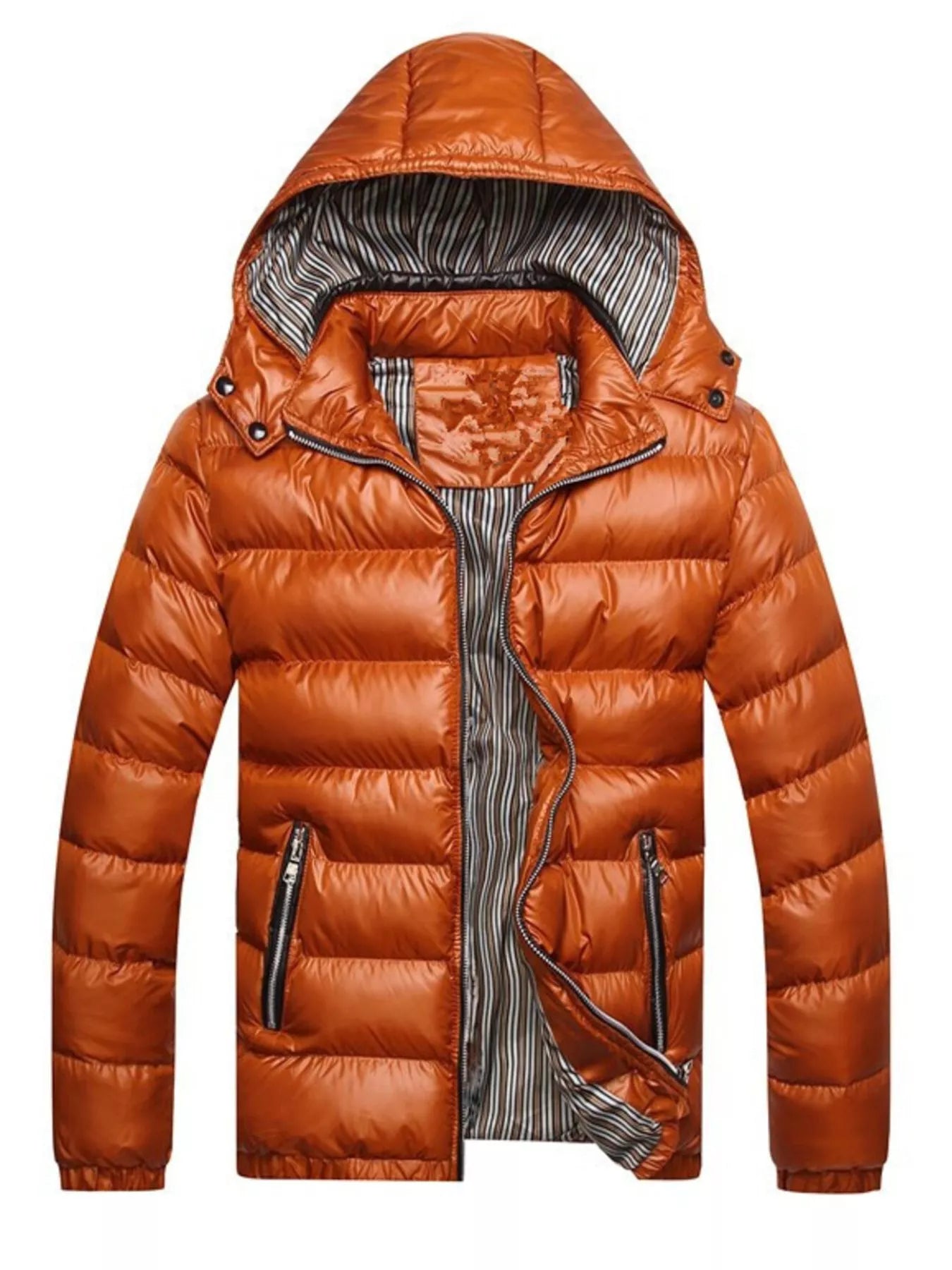 Men's Plus Size Lightweight Hooded Puffer Jacket from Armoire Gemzis