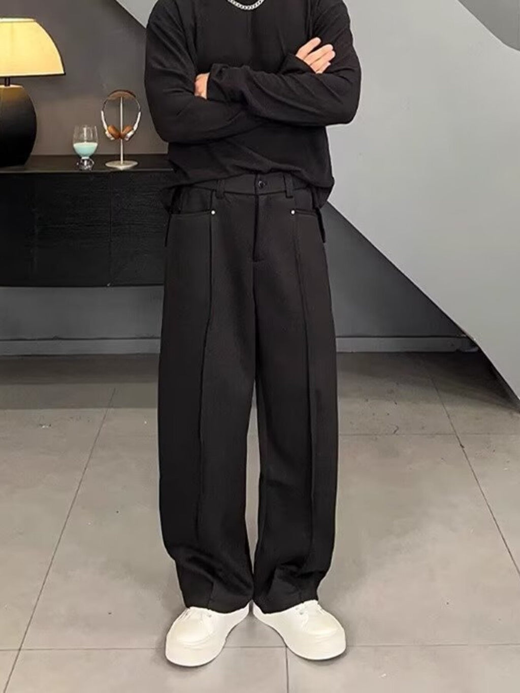 Men's Plus Size Wide Leg Pants from Armoire Gemzis