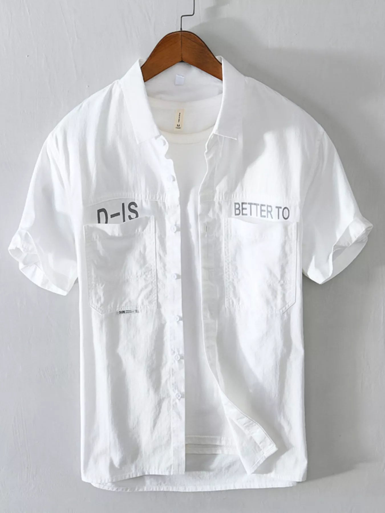 Men's Plus Size Casual Short Sleeve Shirt from Armoire Gemzis
