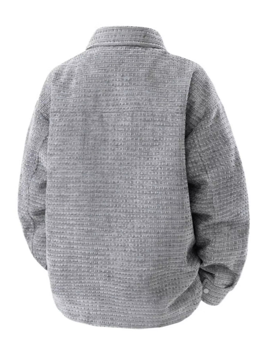 Men's Plus Size Textured Snap Down Shacket from Armoire Gemzis