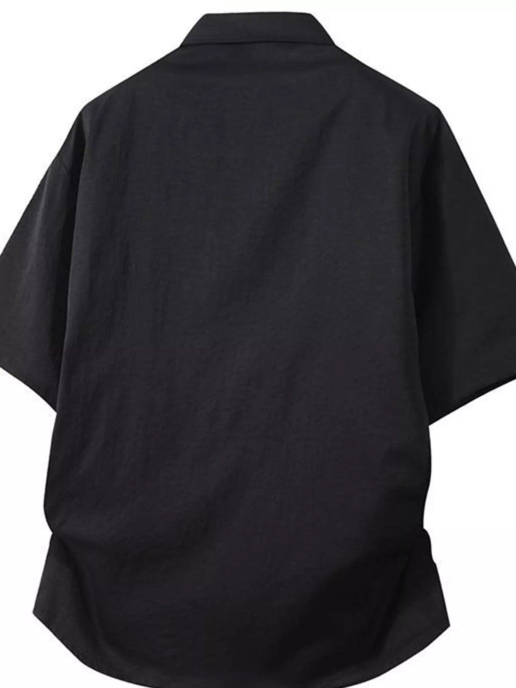 Men's Plus Size Casual Short Sleeve Button-Down Shirt from Armoire Gemzis