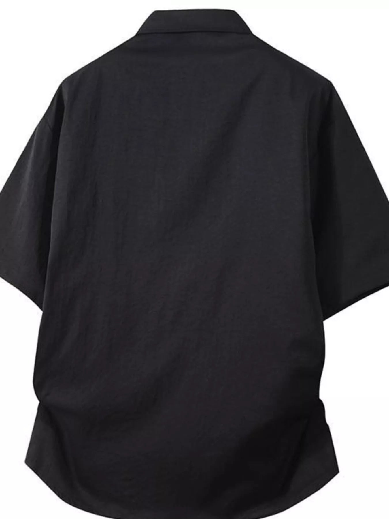 Men's Plus Size Casual Short Sleeve Button-Down Shirt from Armoire Gemzis
