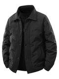 Men's Plus Size Snap Down Padded Jacket from Armoire Gemzis