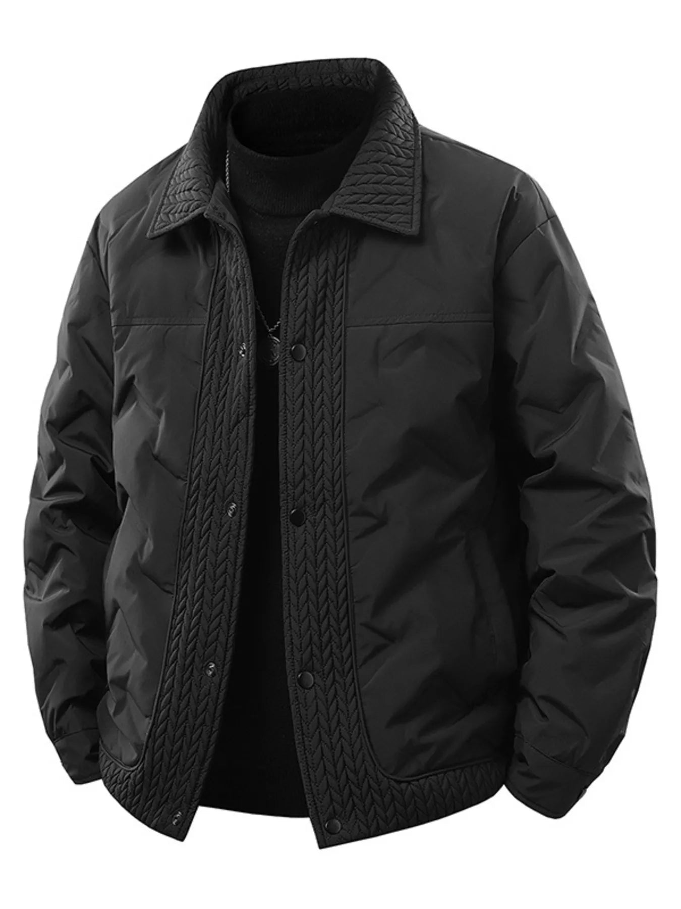 Men's Plus Size Snap Down Padded Jacket from Armoire Gemzis