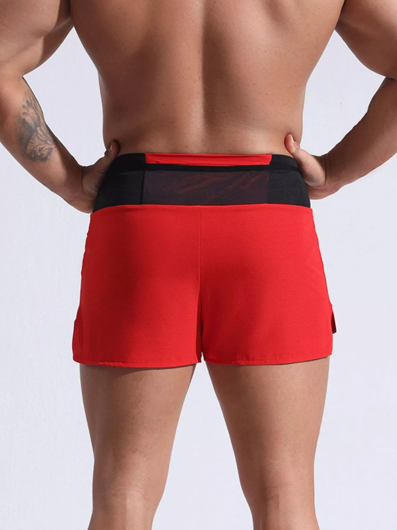 Men's Full Size Contrast Active Shorts Plus Size from Armoire Gemzis